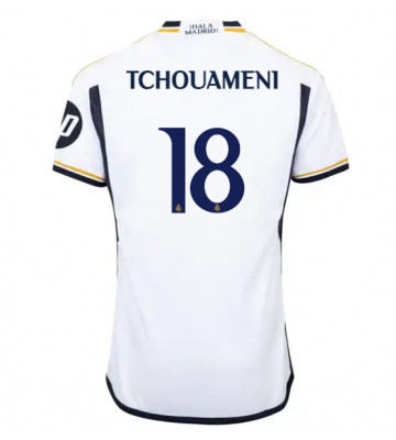 Real Madrid Aurelien Tchouameni #18 Hemmatröja 2023-24 Kortärmad